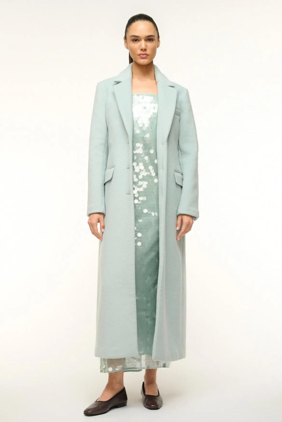 STAUD SANZA COAT MIST