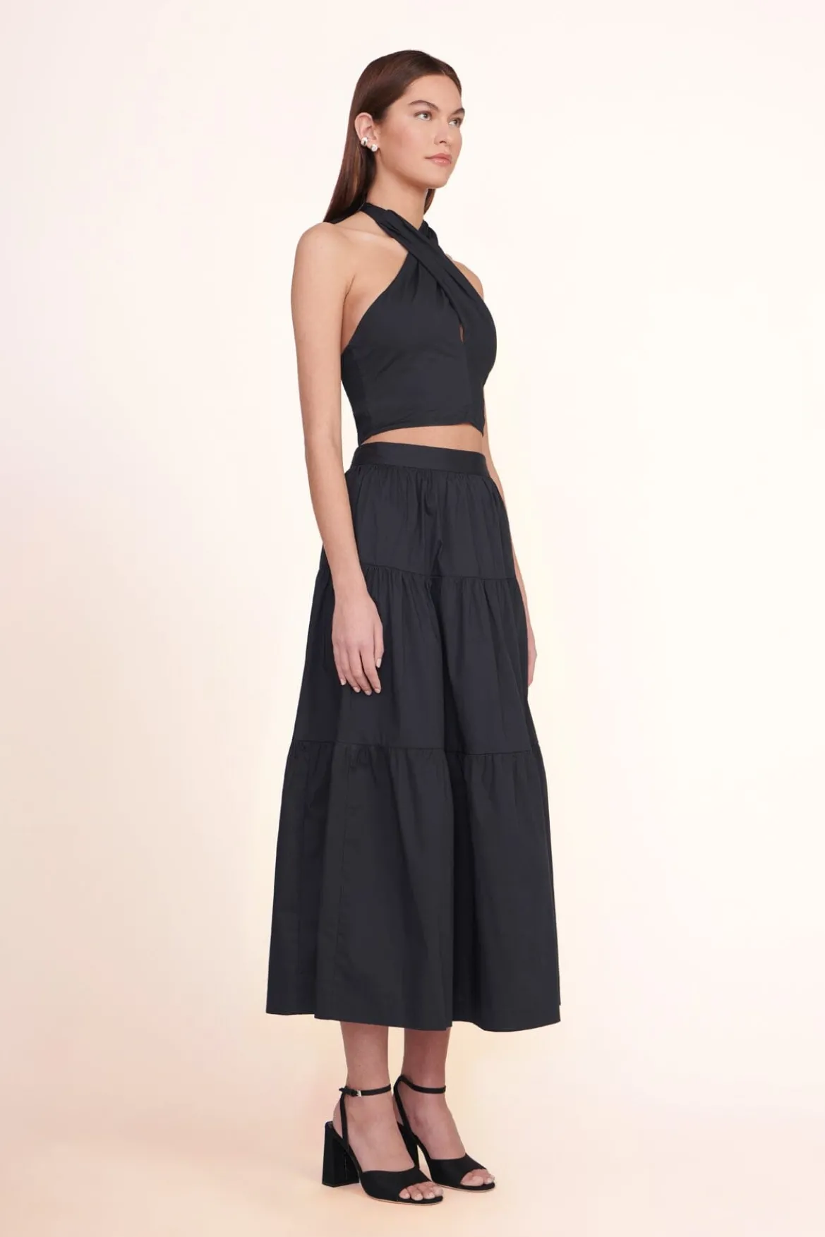 STAUD SEA SKIRT | BLACK
