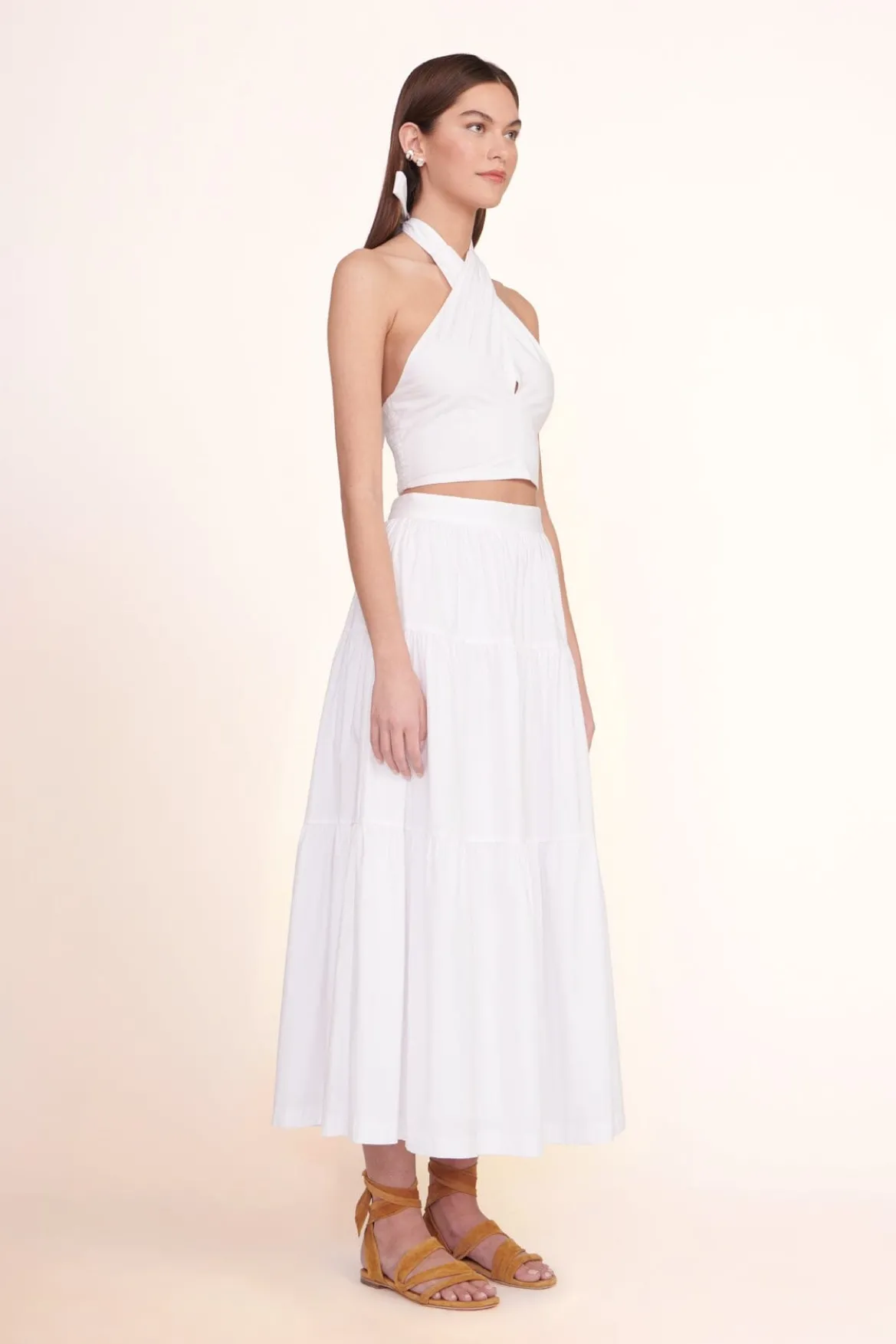 STAUD SEA SKIRT | WHITE