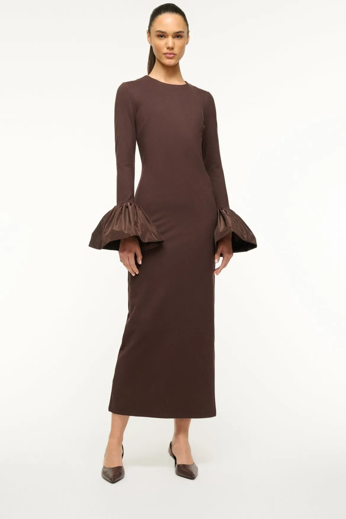 STAUD SEBASTIAN SLINGBACK ESPRESSO