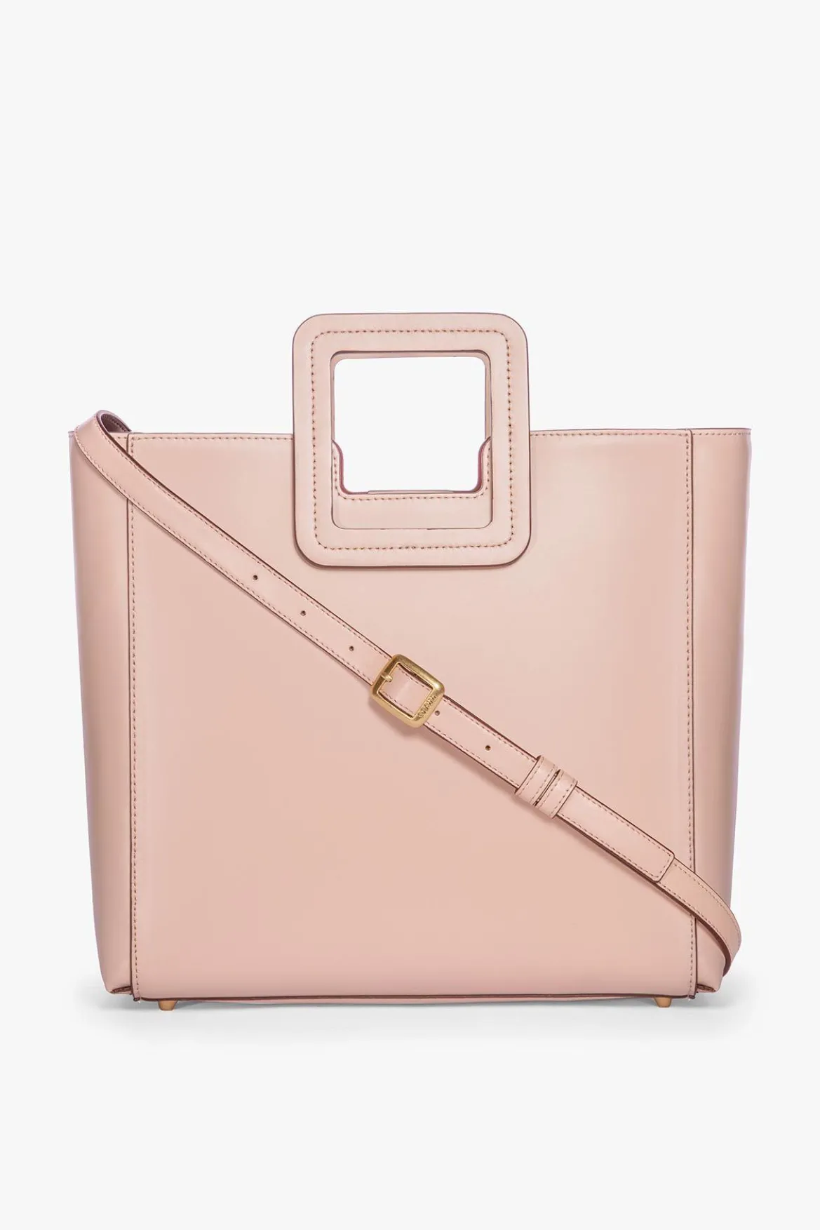 STAUD SHIRLEY LEATHER BAG | BLUSH