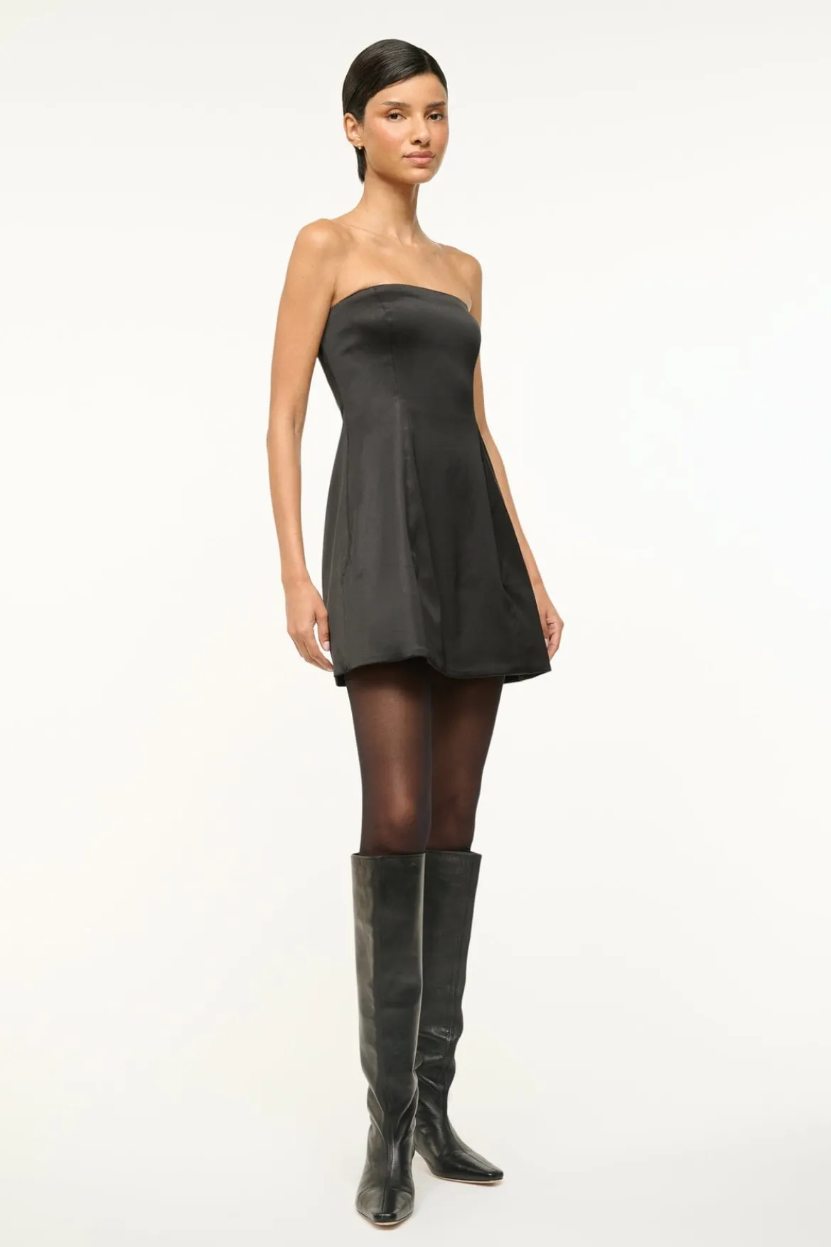 STAUD SILVIA DRESS BLACK