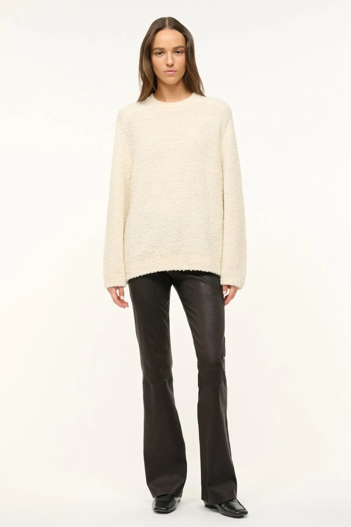 STAUD SIREN SWEATER IVORY