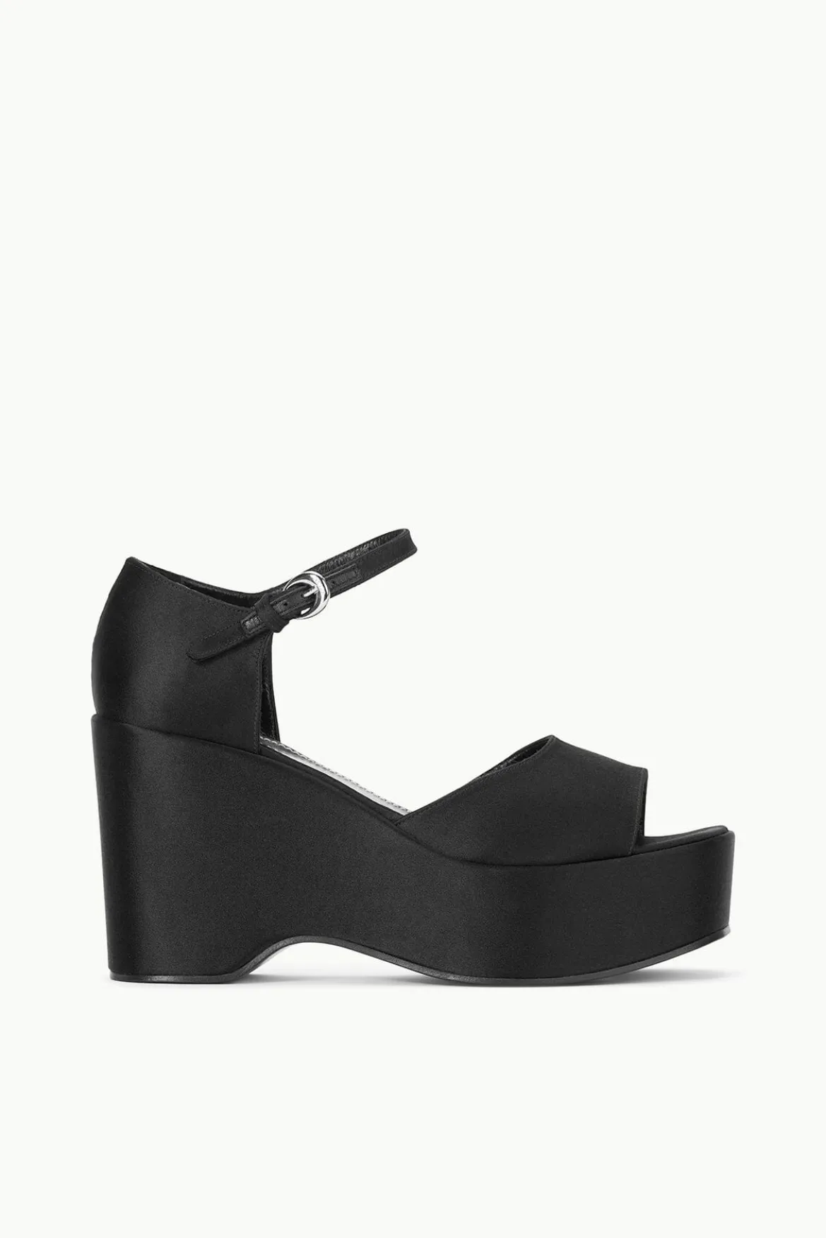STAUD STELLA PLATFORM SANDAL BLACK