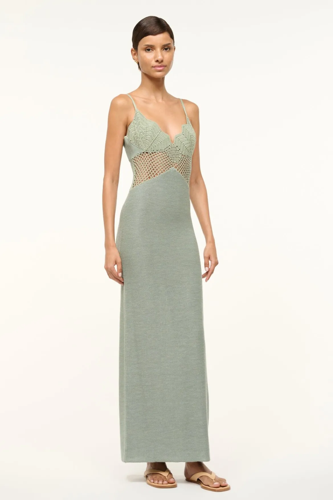 STAUD TARA DRESS JADE