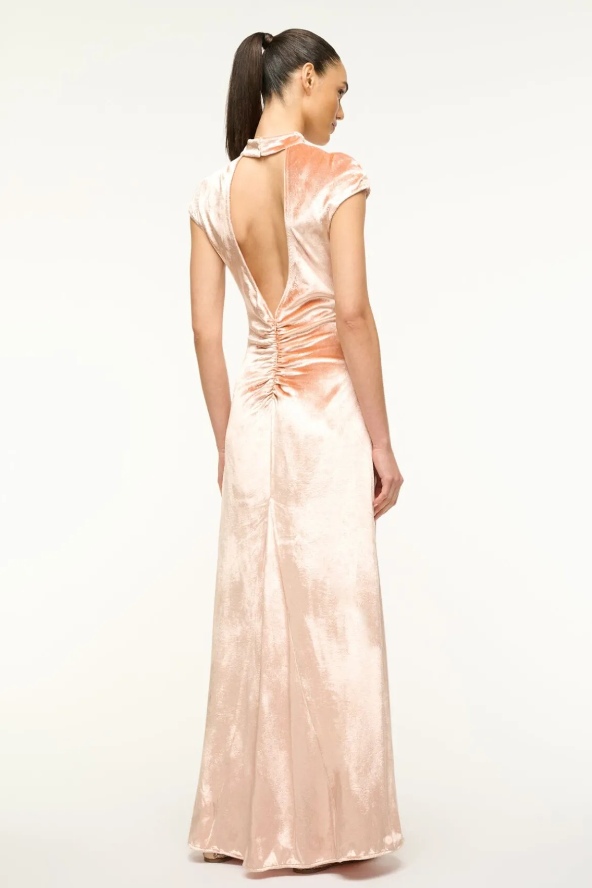 STAUD TINA DRESS ASH ROSE