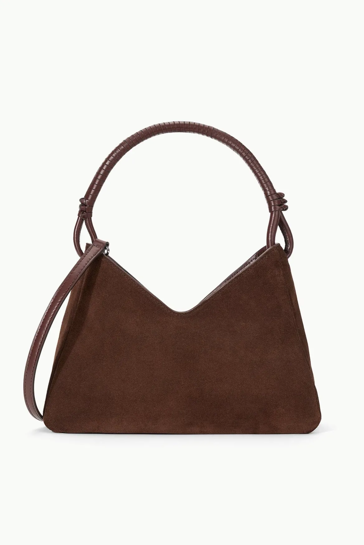 STAUD VALERIE SHOULDER BAG MAHOGANY