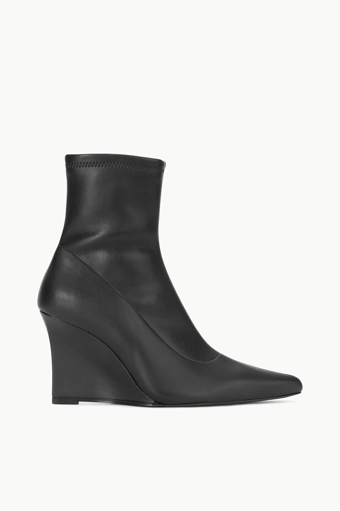 STAUD VESPER ANKLE WEDGE BOOT BLACK