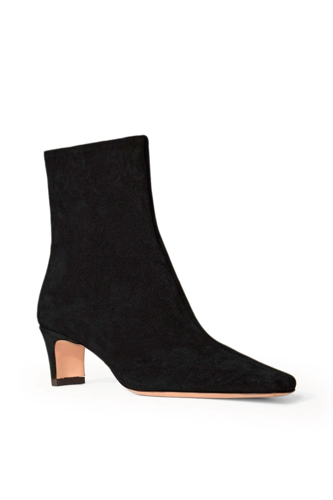 STAUD WALLY ANKLE BOOT BLACK SUEDE