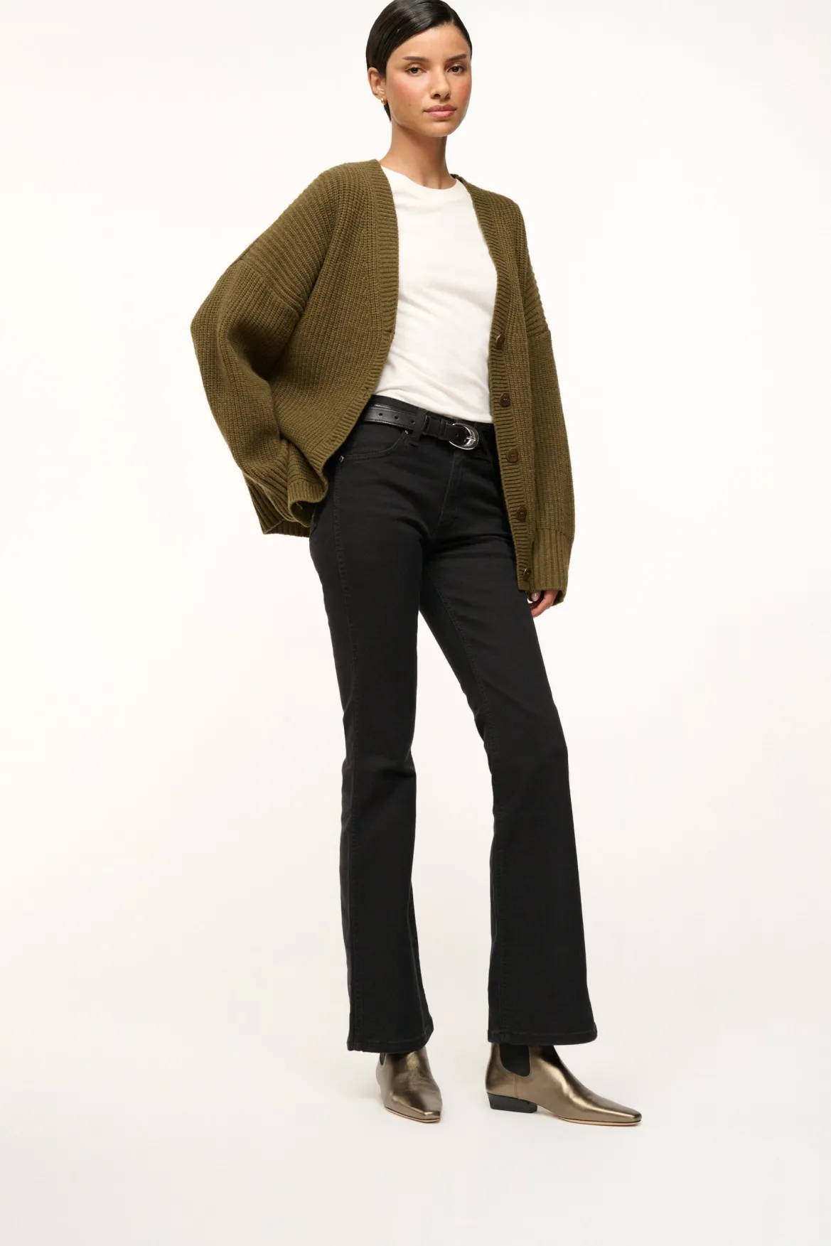 STAUD WALLY CHELSEA BOOT AGED BRONZE