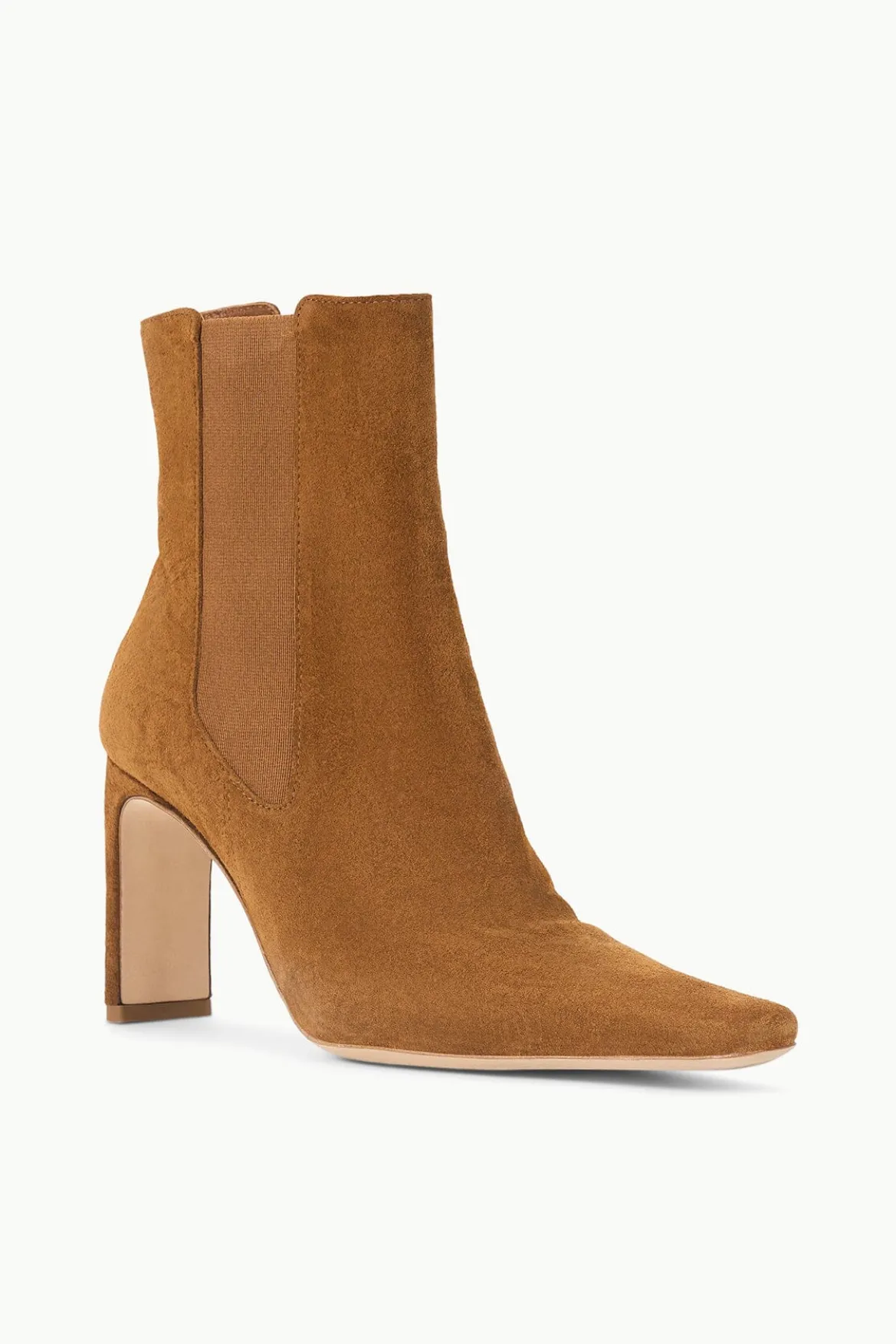 STAUD WALLY HIGH HEEL ANKLE BOOT TAN