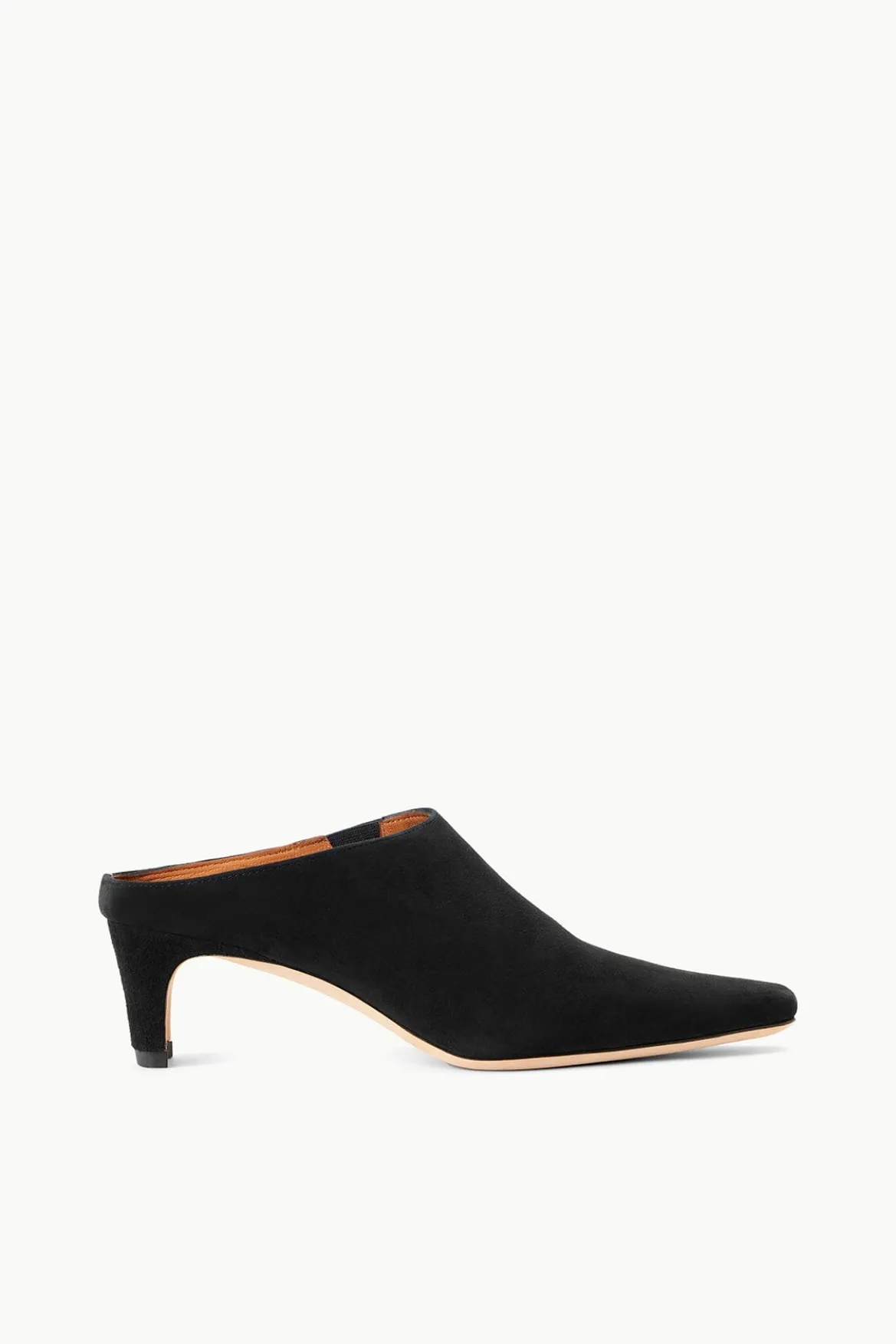 STAUD WALLY MULE BLACK SUEDE