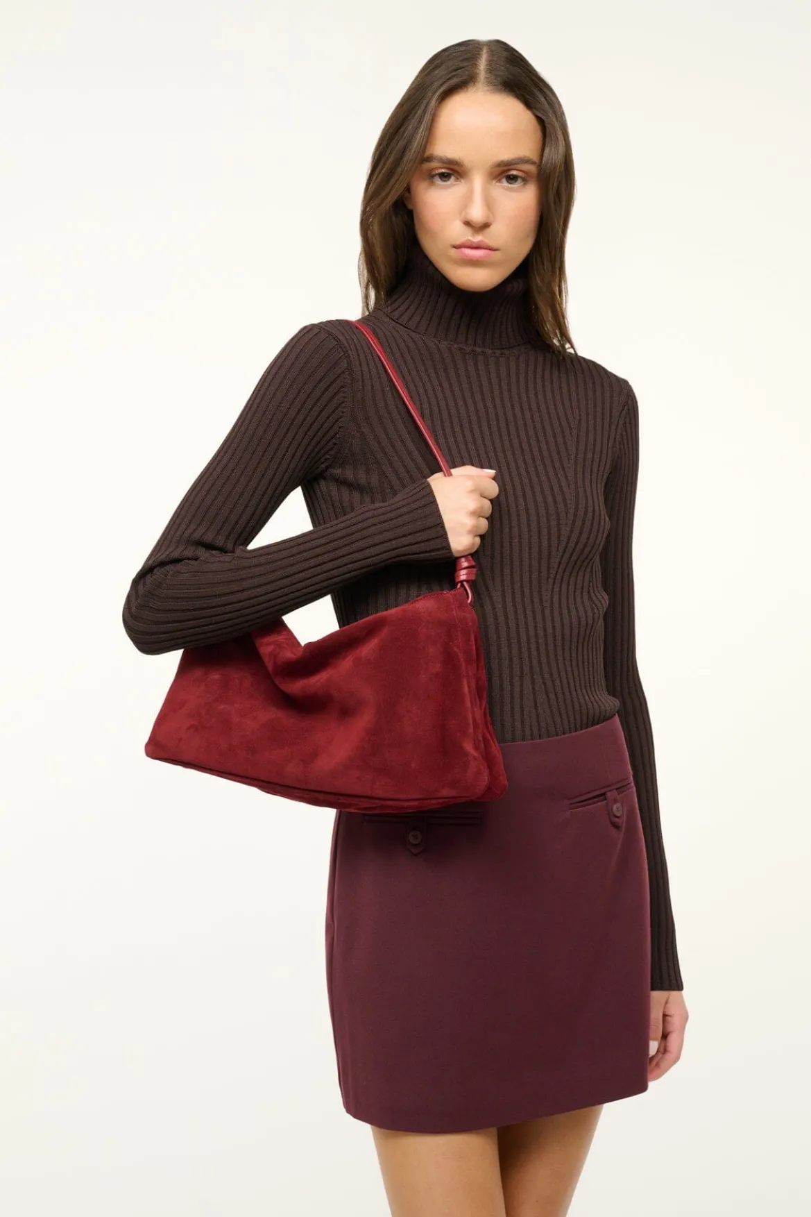 STAUD WALLY SHOULDER BAG PINOT