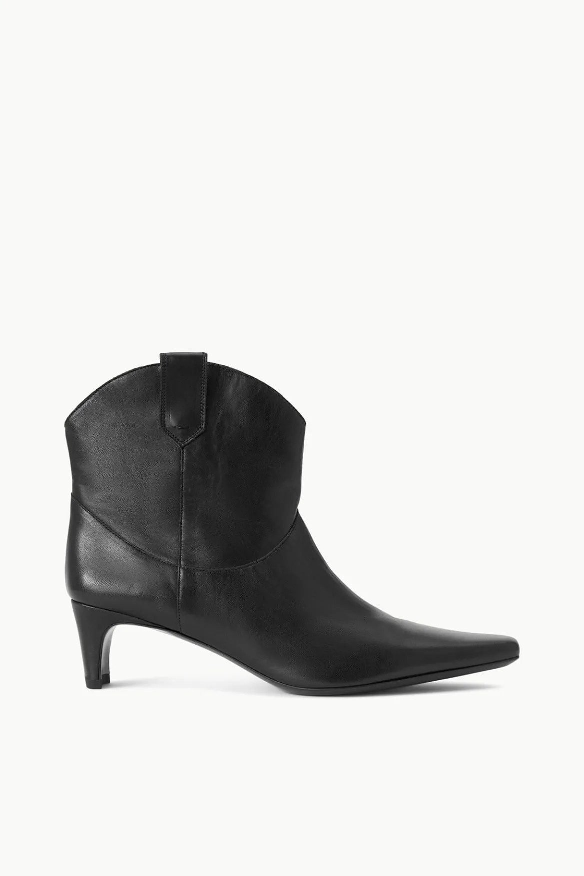 STAUD WESTERN WALLY ANKLE BOOT BLACK