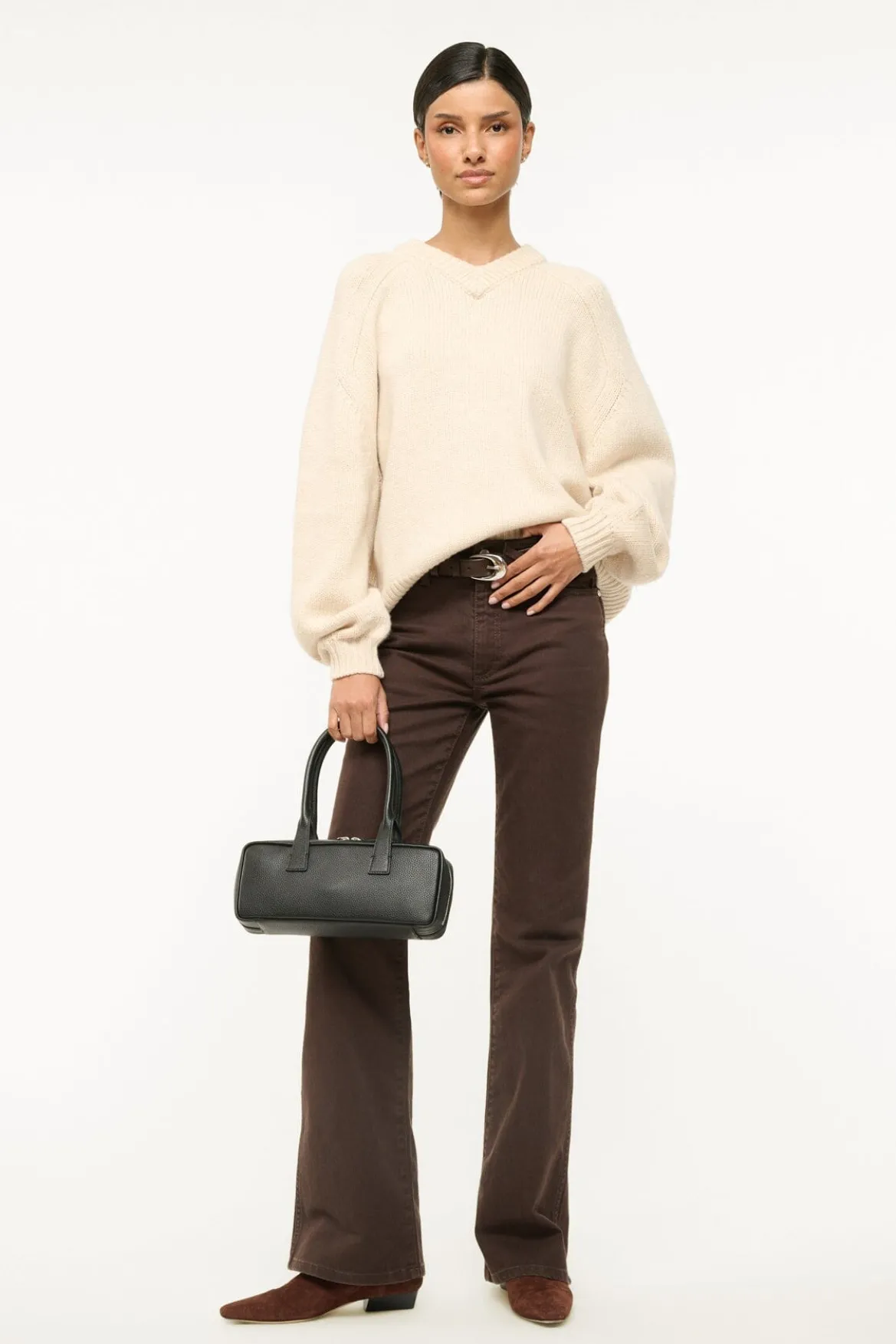 STAUD WILSON SWEATER OATMEAL