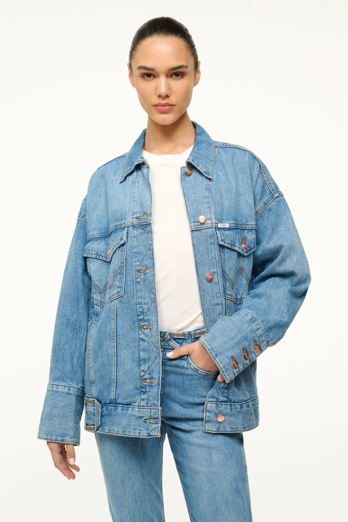 STAUD WRANGLER THE BIGGEST JEAN JACKET
